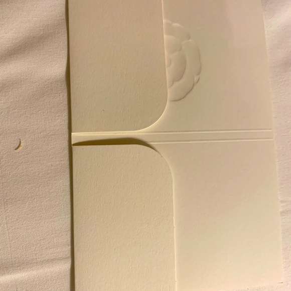 Brand new authentic white, stamped Chanel pocket envelope for reciepts - Picture 3 of 3